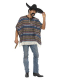 Authentic Looking Poncho, Blue Dress Loud