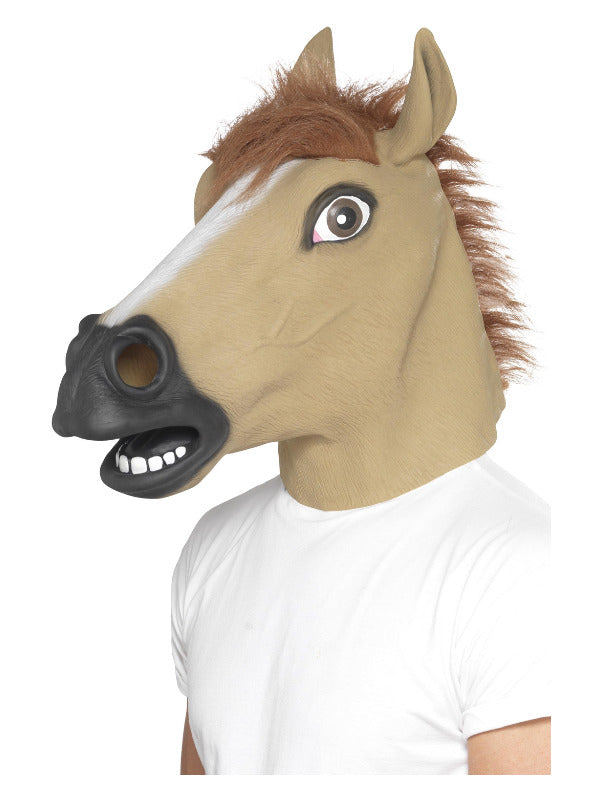 Horse Mask, Brown Dress Loud