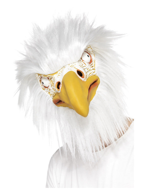 Eagle Mask, Full Overhead, White Dress Loud