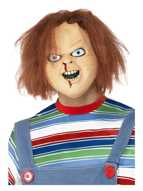 Chucky Latex Mask, Brown Dress Loud