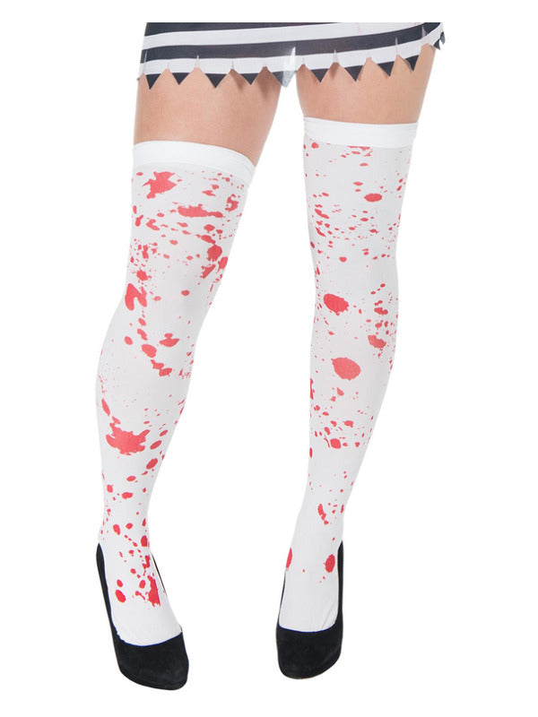 Blood Splattered Stockings, White & Red Dress Loud