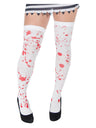 Blood Splattered Stockings, White & Red