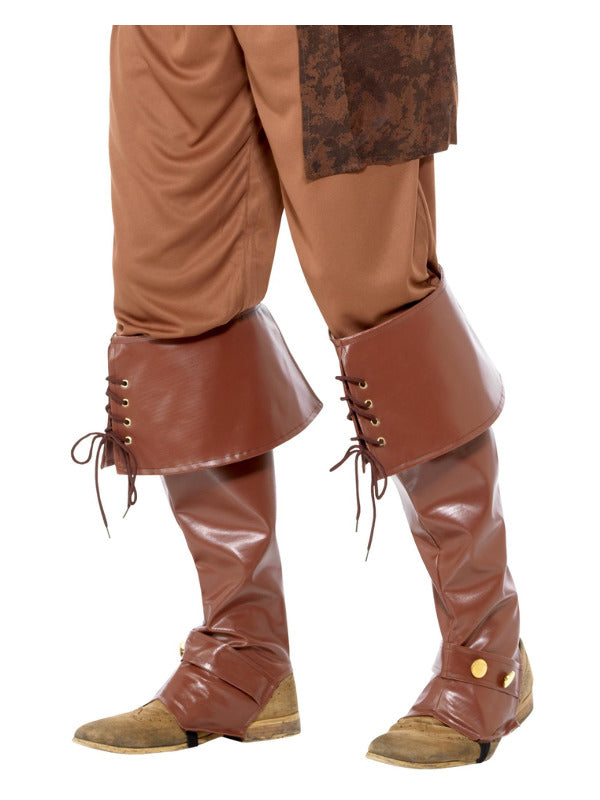 Deluxe Pirate Bootcovers, Brown Dress Loud