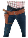 Faux Leather Single Holster with Belt, Tan