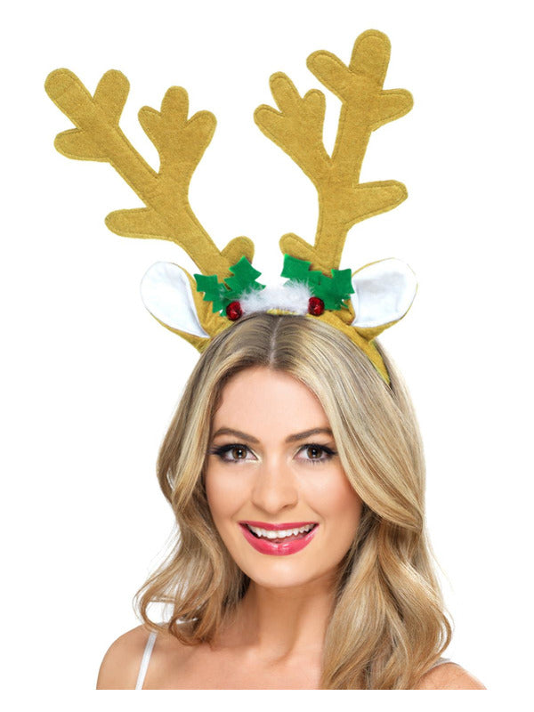 Reindeer Antlers, Brown Dress Loud
