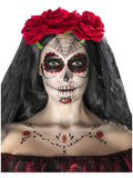 Smiffys Make-Up FX, Day of the Dead Kit, Aqua, Red Dress Loud