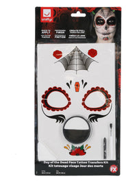 Smiffys Make-Up FX, Day of the Dead Kit, Aqua, Red Dress Loud
