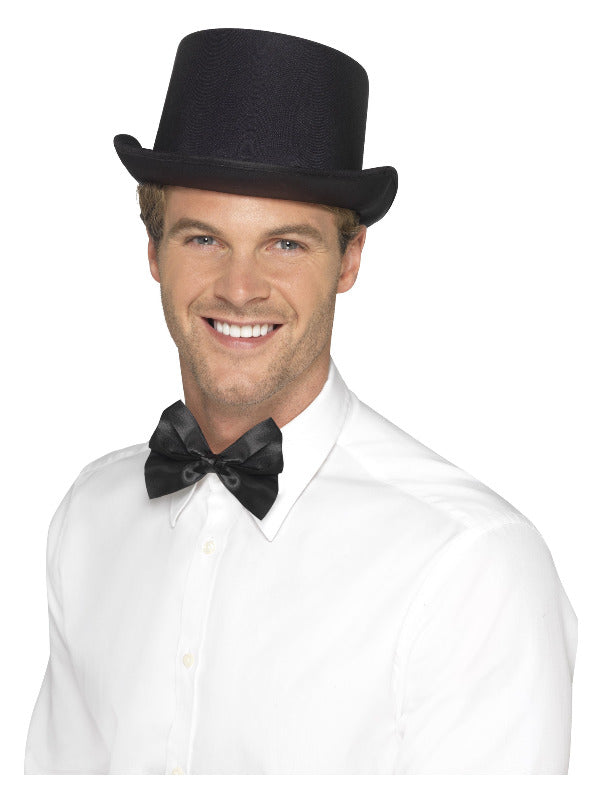 Top Hat, Satin Look, Black Dress Loud