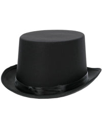 Top Hat, Satin Look, Black Dress Loud