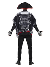 Day of the Dead Bandit Costume, Black & White Dress Loud
