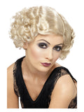 20s Flirty Flapper Wig, Blonde Dress Loud
