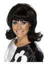 60s Flick-Up Wig, Black