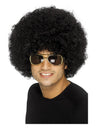 70s Funky Afro Wig, Black