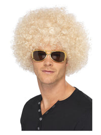 70s Funky Afro Wig, Blonde Dress Loud