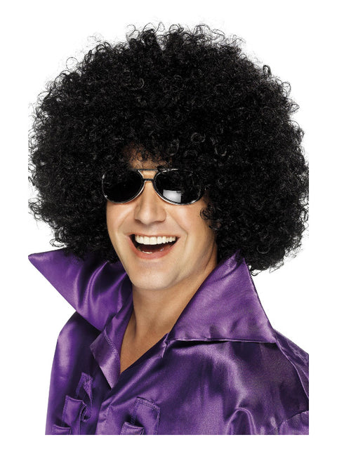 Afro Wig, Mega-Huge, Black Dress Loud