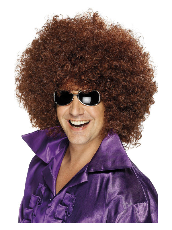 Afro Wig, Mega-Huge, Brown Dress Loud