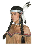 Native American Inspired Wig, Black Dress Loud