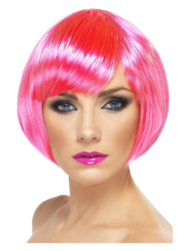 Babe Wig, Neon Pink Dress Loud