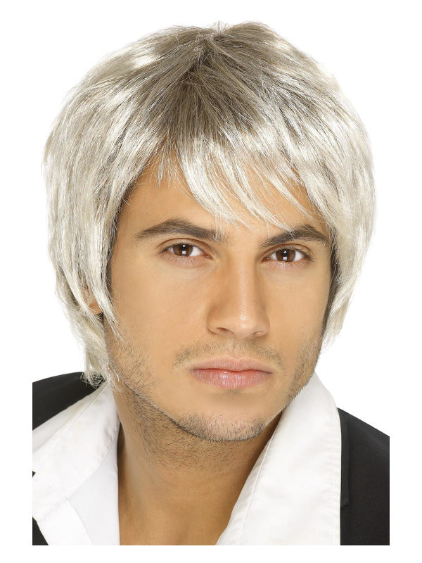 Boy Band Wig, Blonde & Brown Dress Loud
