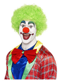 Crazy Clown Wig, Green Dress Loud