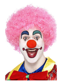 Crazy Clown Wig, Pink Dress Loud