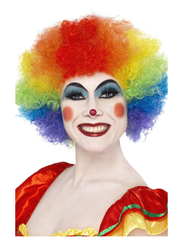 Crazy Clown Wig, Rainbow Dress Loud