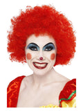 Crazy Clown Wig, Red Dress Loud