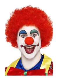 Crazy Clown Wig, Red Dress Loud