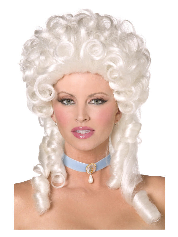 Baroque Wig, White Dress Loud