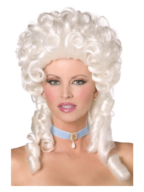 Baroque Wig, White Dress Loud