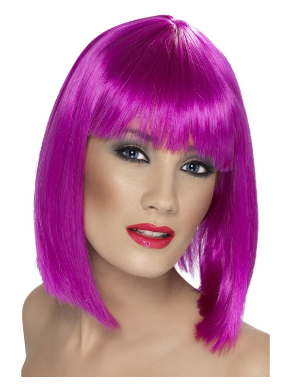 Glam Wig, Neon Purple Dress Loud