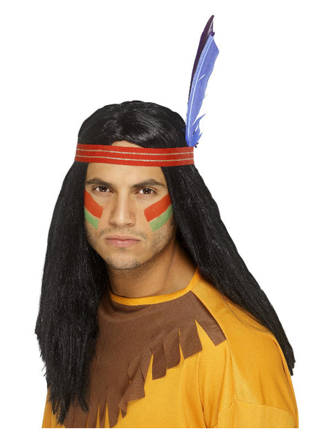 Native American Inspired Brave Wig, Black Dress Loud