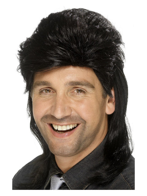 Mullet Wig, Black Dress Loud