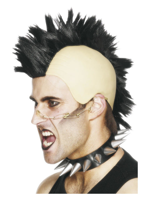 Mohican Wig, Black Dress Loud