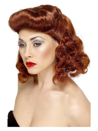 Pin Up Girl Wig, Auburn Dress Loud