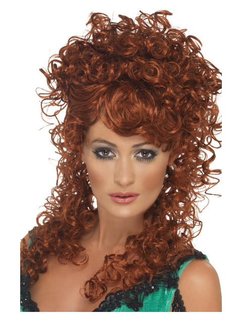 Saloon Girl Wig, Auburn Dress Loud