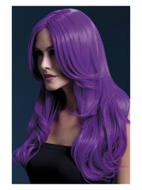 Fever Khloe Wig, Neon Purple Dress Loud