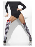 Opaque Hold-Ups, Black & White Dress Loud