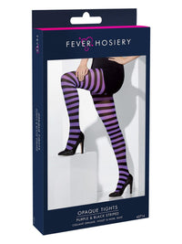 Opaque Tights, Purple & Black Dress Loud
