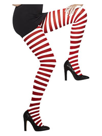 Opaque Tights, Red & White Dress Loud