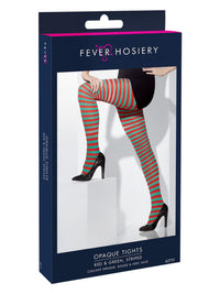 Opaque Tights, Red & Green Dress Loud