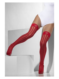 Sheer Hold-Ups, Red Dress Loud