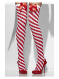 Opaque Hold-Ups, Red & White Dress Loud