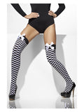 Opaque Hold-Ups, Black & White Dress Loud