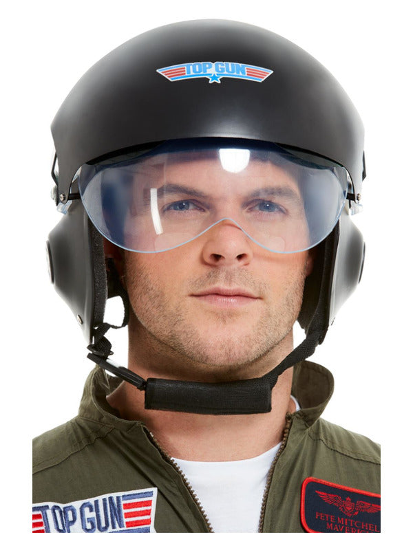 Top Gun Deluxe Helmet, Black Dress Loud