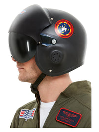 Top Gun Deluxe Helmet, Black Dress Loud