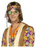 Hippie Specs, Mirrored, Green & Blue Dress Loud