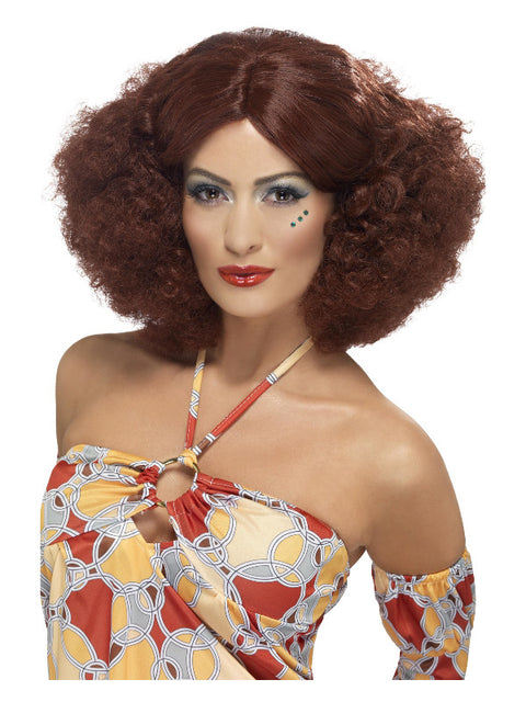 70s Afro Wig, Auburn Dress Loud