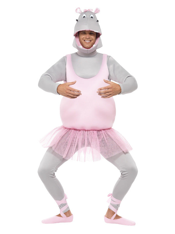 Ballerina Hippo Costume, Pink Dress Loud