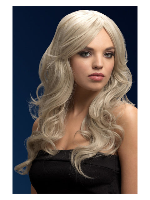 Fever Nicole Wig, Silver Blonde, Blonde Dress Loud
